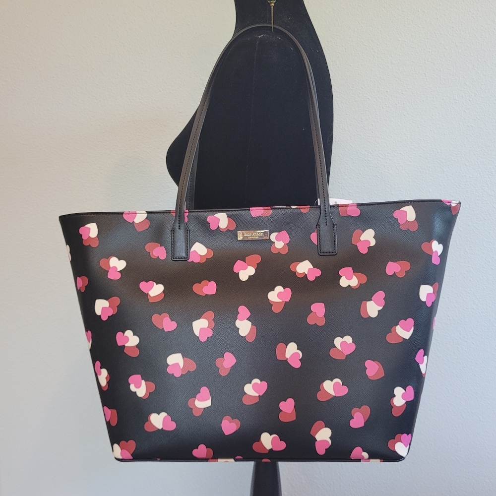 BRAND NEW KATE SPADE HEARTS TOTE